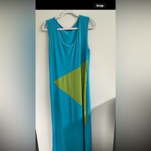 ❤️Rapz Blue and Green Geometric Maxi Dress. Size XL brand new